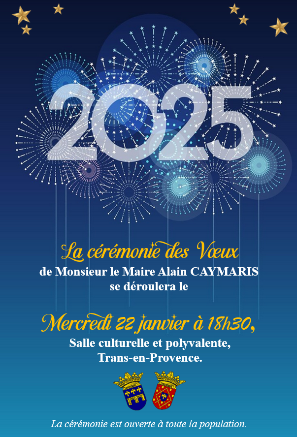 Monsieur Le Maire Alain CAYMARIS et les élus du Conseil Municipal vous présentent leurs Meilleurs Vœux de santé et de bonheur pour l'année 2024 !