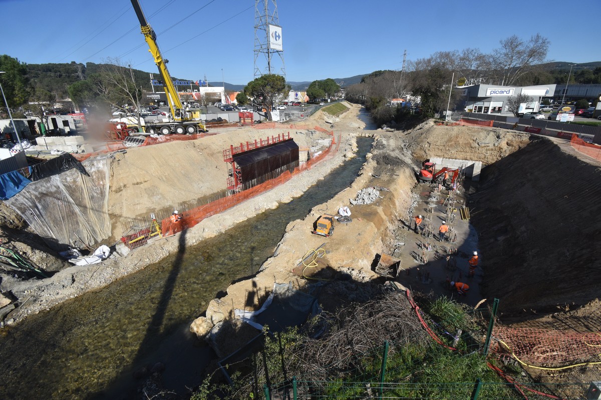 Travaux au pont Carrefour